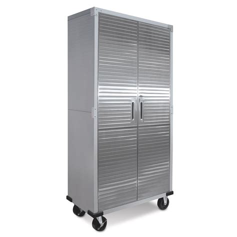 ultrahd steel heavy-duty storage cabinet by seville classic in silver|seville classics ultrahd wall cabinet.